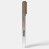 Minimaler brauner Gradient moderner klassischer pe Case-Mate iPhone Hülle (Rückseite / Rechts)