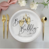 Minimaler Bridal Brunch und Bubbly Pappteller