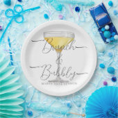 Minimaler Bridal Brunch und Party mit Bläschen Pappteller (Party)