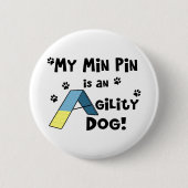 Minimaler Button-Agility-Hund Button (Vorderseite)