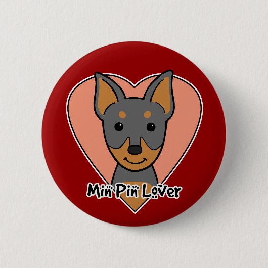 Minimaler Button-Liebhaber Button (Vorderseite)