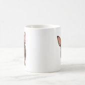 Minimaler Button-Liebhaber-klassische Kaffee-Tasse Kaffeetasse (Mittel)