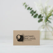 Minimaler Camera Cut Shape Fotograf Business Car Visitenkarte (Stehend Vorderseite)