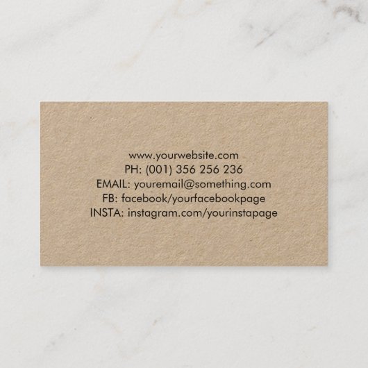 Minimaler Camera Cut Shape Fotograf Visitenkarte (Rückseite)