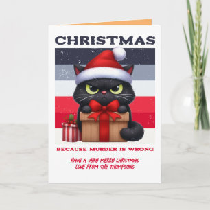 Minimaler Chaos Lustiges Retro-Weihnachtsfoto eine Feiertagskarte