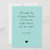 Minimaler Chic werden Sie mein Vorschlag für eine  Einladung (Rückseite)