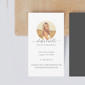 Minimaler Circle Foto Rahmen Visitenkarte