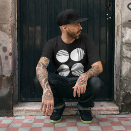 Minimaler Circle Strip T-Shirt