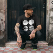 Minimaler Circle Strip T-Shirt