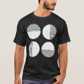 Minimaler Circle Strip T-Shirt (Vorderseite)