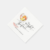 Minimaler Cocktail Drehbuch Die Nacht vor Napkins Serviette (Ecke)
