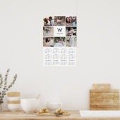 Minimaler Collage 16x24 2017 Foto-Kalender Poster (Küche)