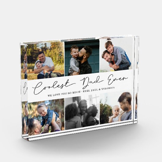 Minimaler Coolster Vater je Script 6 FotoCollage Fotoblock (Links)