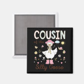 Minimaler Cousin Alberner Gans Erster Geburtstag Magnet (Vorderseite/Rückseite)