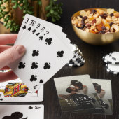 Minimaler Dank Hochzeitspaare Foto Paare Vorlage Spielkarten (In Situ)