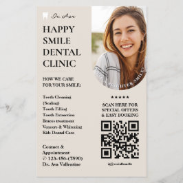 Minimaler Dental Cosmetic ästhetische Zahnarzt-San Flyer