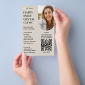 Minimaler Dental Cosmetic ästhetische Zahnarzt-San Flyer (Handgriff)