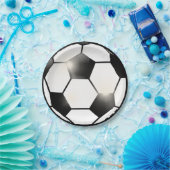 Minimaler Design Fußball-Ball Pappteller (Party)