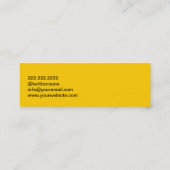 Minimaler Dialog-Web-Entwickler-MiniVisitenkarte Mini Visitenkarte (Rückseite)