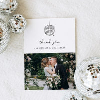 Minimaler Disco-Ball | Foto Black and White Weddin