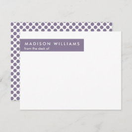 Minimaler Dot Stilvolle moderne moderne Note Card Mitteilungskarte