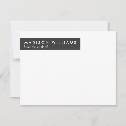 Minimaler Dot Stilvolle moderne moderne Note Card Mitteilungskarte (Vorderseite)