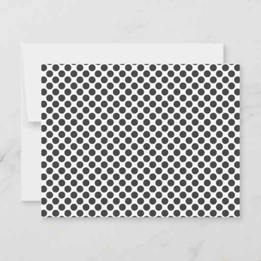 Minimaler Dot Stilvolle moderne moderne Note Card Mitteilungskarte (Rückseite)