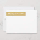 Minimaler Dot Stilvolle moderne moderne Note Card Mitteilungskarte (Vorderseite)