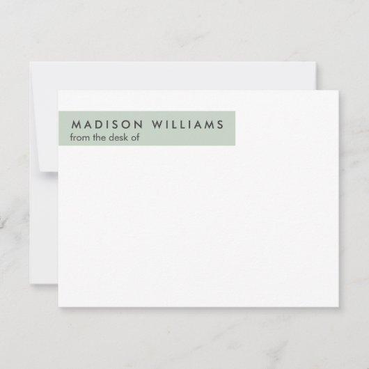 Minimaler Dot Stilvolle moderne moderne Note Card Mitteilungskarte (Vorderseite)