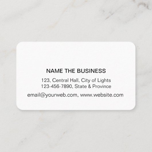 Minimaler Dragonfly Beruflich Schwarz-Weiß Visitenkarte (Rückseite)