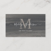 Minimaler Dunkelgrau-Pinsel-Scannable QR-Code Visitenkarte (Vorderseite)