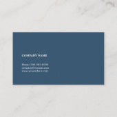 Minimaler einfacher Clean Blue Networking-Berater Visitenkarte (Rückseite)