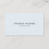 Minimaler einfacher Clean Blue Networking-Berater Visitenkarte (Vorderseite)