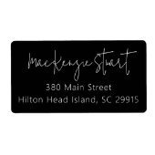 Minimaler einfacher, eleganter Script-Address Ship (Vorne)