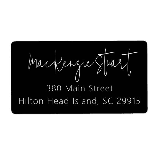 Minimaler einfacher, eleganter Script-Address Ship (Vorne)