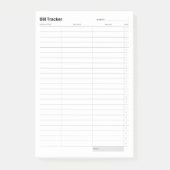 Minimaler einfacher Kostengünstiger Post-it Klebezettel (Vorderseite)