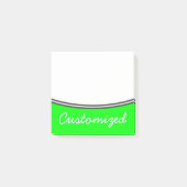 Minimaler, einfacher, Limoner Hintergrund + Post-it Klebezettel (Vorderseite)