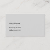 Minimaler einfacher sauberer Elegant-Networking-Be Visitenkarte (Rückseite)