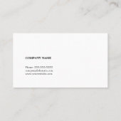 Minimaler einfacher, sauberer White Networking-Ber Visitenkarte (Rückseite)