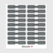 Minimaler einfacher Schwarz-Dunkel-Ring-Schmuckpre Aufkleber (Blatt)