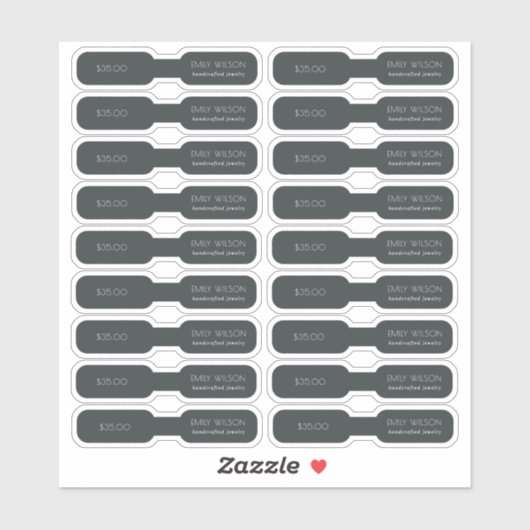 Minimaler einfacher Schwarz-Dunkel-Ring-Schmuckpre Aufkleber (Blatt)