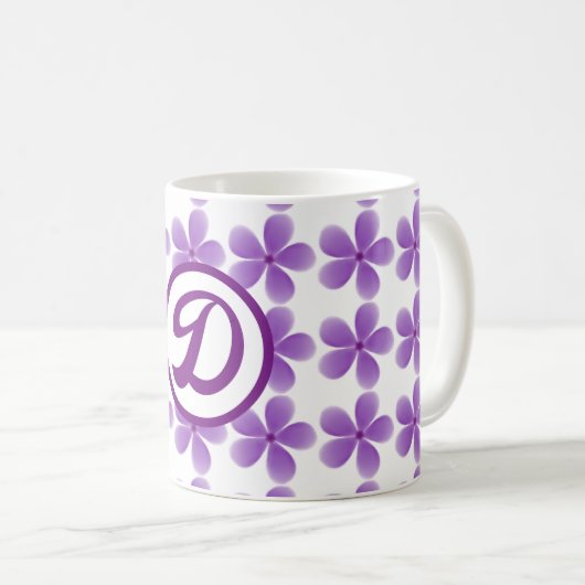 minimaler, eleganter Bestfriendepunkt in Monogramm Kaffeetasse (VorderseiteRechts)