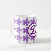 minimaler, eleganter Bestfriendepunkt in Monogramm Kaffeetasse (Vorderseite Links)