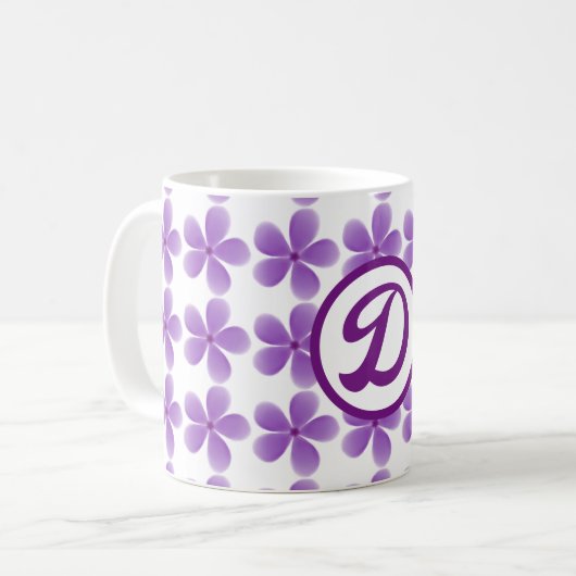 minimaler, eleganter Bestfriendepunkt in Monogramm Kaffeetasse (Vorderseite Links)
