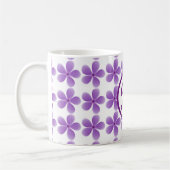 minimaler, eleganter Bestfriendepunkt in Monogramm Kaffeetasse (Links)