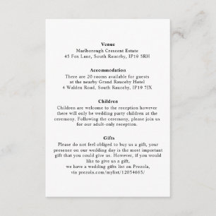 Minimaler Eleganter Botanischer Monogramm-Kranz Begleitkarte