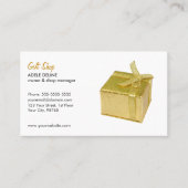 Minimaler Eleganter Geschenkladen Visitenkarte (Vorderseite)