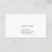 Minimaler eleganter Holzdesigner Visitenkarte (Rückseite)