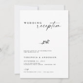 Minimaler Elopement Empfang Hochzeit Foto laden (Vorderseite)
