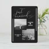 Minimaler Elopement-Empfang laden ein | Modernes S Einladung (Stehend Vorderseite)